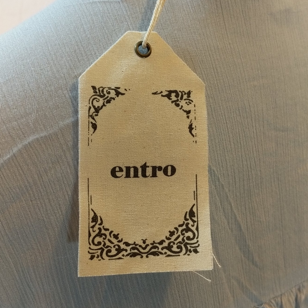 Entro baby blue ruffle top - Picture 6 of 7